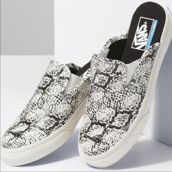 Vans Mule Sf Snake Marshmallow Slip on Sneakers Size 6 Women - Picture 1 of 12